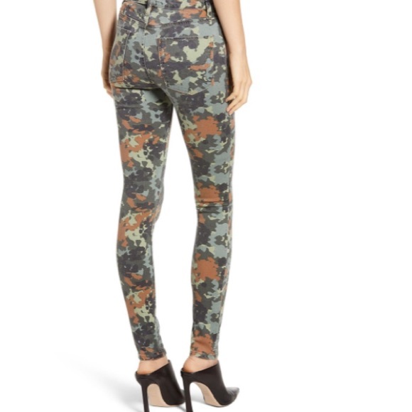 Hudson Jeans Green Barbara High Waist Skinny Jeans - Picture 3 of 4